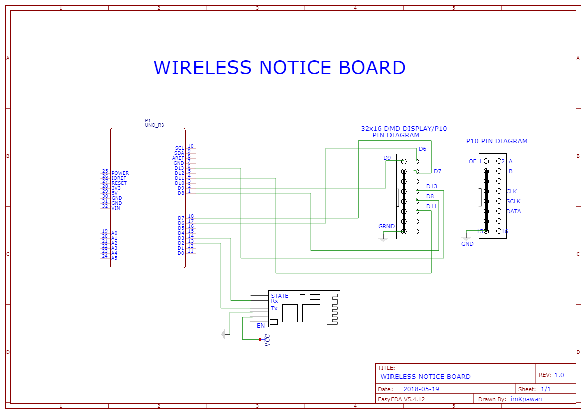 HC-05 Bluetooth based wireless notice board Using Arduino UNO ...